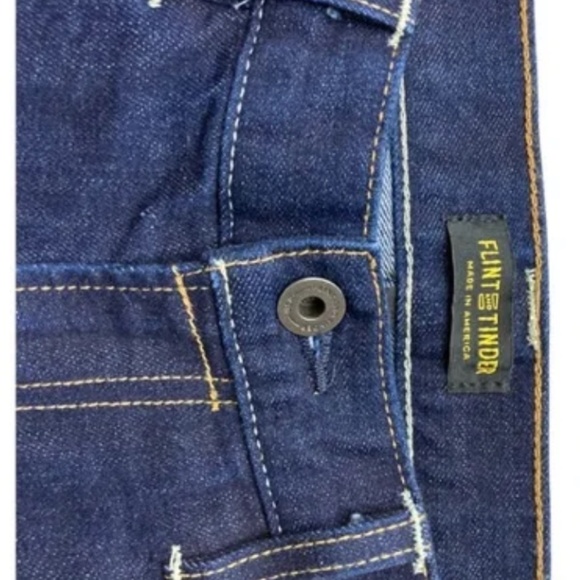 Men's Flint and Tinder 31 Selvedge Jeans Straight Tapered Fit: 31 X 33 - Picture 3 of 7